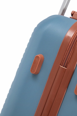 Troler de Cabină Aventor, 55x35x20 cm, ABS, Cifru, 4 roți duble 360°, 32 L, AV107, Albastru - Img 19