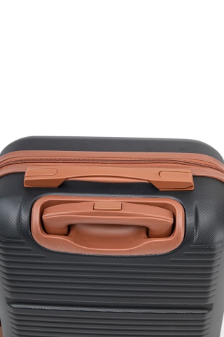 Troler de Cabină Aventor, 55x35x20 cm, ABS, Cifru, 4 roți duble 360°, 32 L, AV107, Negru - Img 19