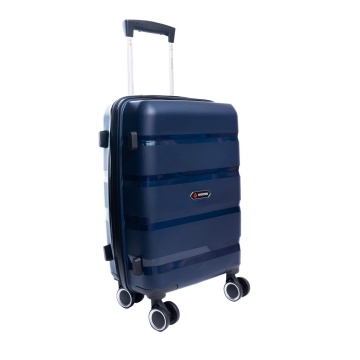 Troler de cabina Aventor AV102, 53x33x22 cm, bagaj de mana, polipropilena, cifru TSA, 4 roti duble 360°, bleumarin - Img 10