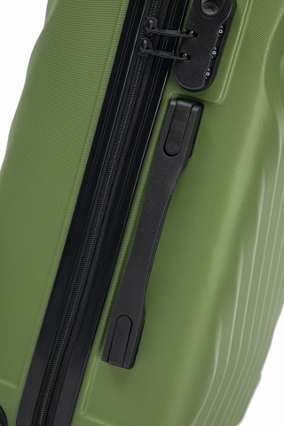 Troler de cabina Aventor AV104, 55x36x22 cm, bagaj de mana, 100%ABS, cifru, 4 roti duble 360°, verde - Img 19