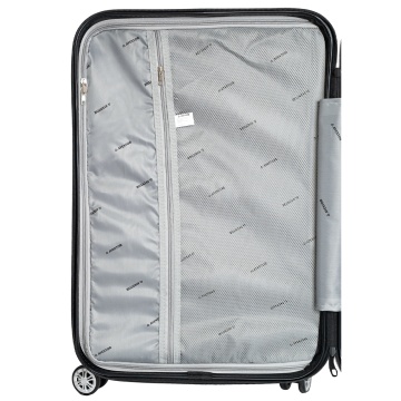 Troler de cabina Aventor AV104, 55x36x22 cm, bagaj de mana, 100%ABS, cifru, 4 roti duble 360°, negru - Img 3