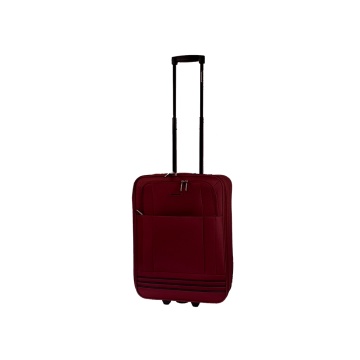 Troler de cabina Diplomat ZC2023, 55x39x19 cm, bagaj de mana, poliester, 2 roti, grena