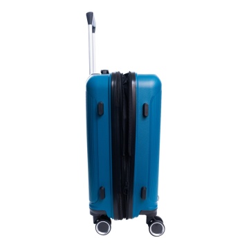 Troler de cabina extensibil Aventor AV101, 55x36x21.5 cm, bagaj de mana, polipropilena, +20% capacitate, fermoar antifurt, cifru TSA, turcoaz - Img 14
