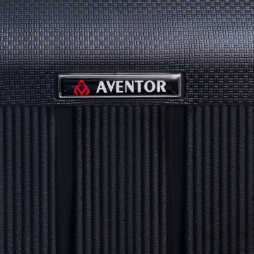 Troler de cabina extensibil Aventor AV101, 55x36x21.5 cm, bagaj de mana, polipropilena, +20% capacitate, fermoar antifurt, cifru TSA, negru - Img 14