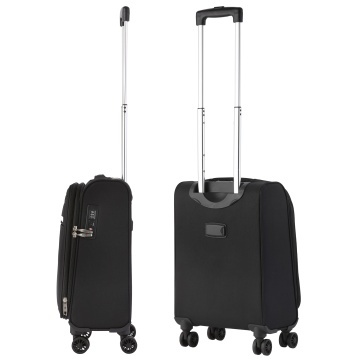 Troler de cabina extensibil CarryOn Air, bagaj de mana, 55x35x20 cm, poliester, +20% capacitate, 2.3 kg, negru - Img 5
