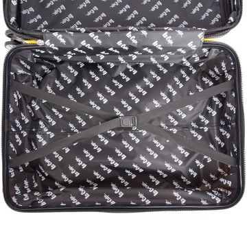 Troler de cabina Lee Cooper LC32203, policarbonat, 4 roti duble, cifru, 55 cm, galben - Img 15