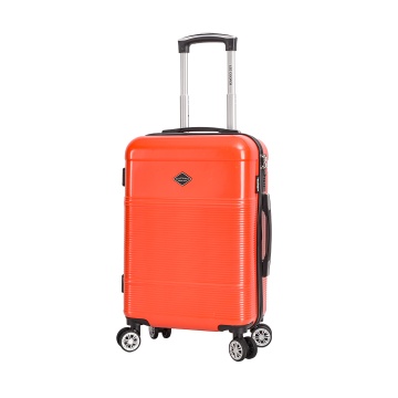 Troler de cabina Lee Cooper LC32203, policarbonat, 4 roti duble, cifru, 55 cm, rosu - Img 3