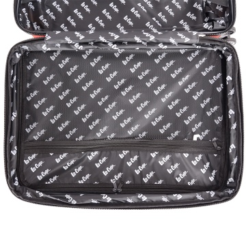Troler de cabina Lee Cooper LC32203, policarbonat, 4 roti duble, cifru, 55 cm, rosu - Img 13