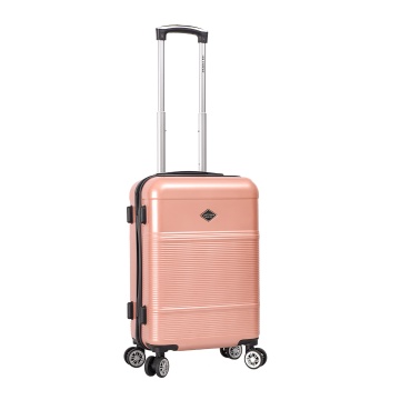 Troler de cabina Lee Cooper LC32203, policarbonat, 4 roti duble, cifru, 55 cm, rose - Img 15