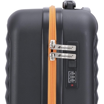 Troler de Cabină Madisson, 55x35x20 cm, ABS, Fermoar Antifurt, Cifru, 35 L, SW66802, Negru - Img 15