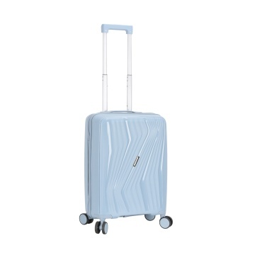 Troler de Cabină Madisson, 55x37x22 cm, Polipropilenă, Fermoar Antifurt, Cifru, 40 L, SW65603, Albastru deschis