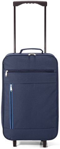 Troler de cabina pliabil Benzi BZ 5813, 55x34x19 cm, bagaj de mana usor din poliester, bleumarin
