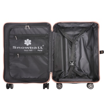 Troler de Cabină Pliabil Snowball , 55x35x20 cm, Policarbonat, Cifru TSA, SW61101, Rose - Img 5