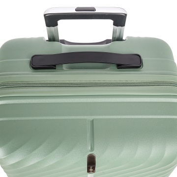 Troler de cabina Snowball SW47203, polipropilena, fermoar antifurt, cifru TSA, 4 roti duble, 55 cm, verde inchis - Img 9
