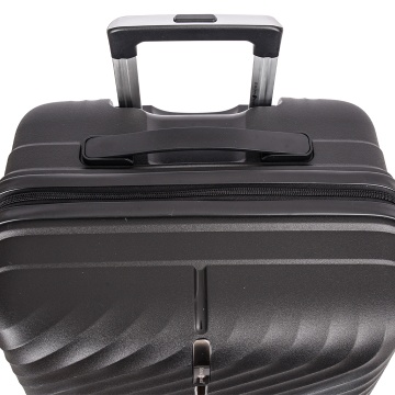 Troler de cabina Snowball SW47203, polipropilena, fermoar antifurt, cifru TSA, 4 roti duble, 55 cm, negru - Img 8