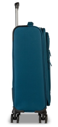 Troler de cabină Worldpack Bern F10508, 55x37x24 cm, bagaj de mână, poliester, cifru TSA, 4 roți duble, turcoaz - Img 7