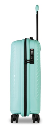 Troler de Cabină Worldpack MAUI, F10520, 55 cm, Polipropilenă, Cifru TSA, 4 Roți Duble 360°, Turcoaz - Img 5