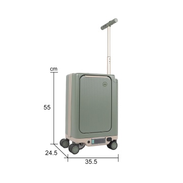 Troler Electric Tip Trotinetă Snowball, 55x35.5x24.5 cm, Policarbonat, 45L, S6001, Verde - Img 6