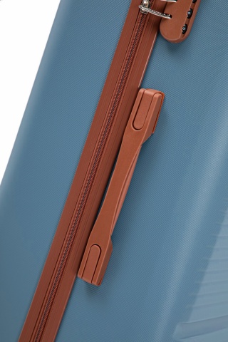 Troler Mare Aventor, 77x47x28 cm, ABS, Cifru, 4 Roți Duble 360°, 91 L, AV107, Albastru - Img 6