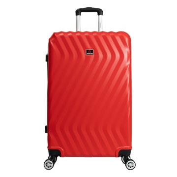 Troler mare Aventor AV104, 76x49x29 cm, bagaj de cala, 100%ABS, cifru, 4 roti duble 360°, rosu