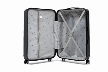 Troler mare Aventor AV104, 76x49x29 cm, bagaj de cala, 100%ABS, cifru, 4 roti duble 360°, negru - Img 2