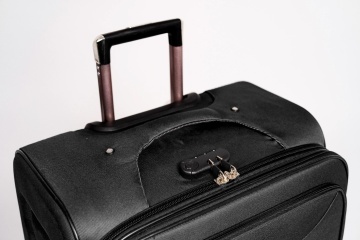 Troler Mare Extensibil 72x46x32 cm Rowex Prime, Poliester, Cifru, Negru - Img 8