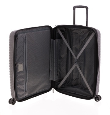 Troler Mare Extensibil 74x52x28 cm Gladiator Vincent, Polipropilenă, Cifru TSA, Negru - Img 2