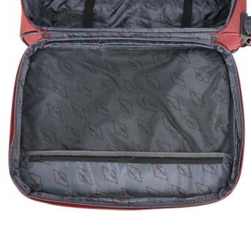 Troler Mare Extensibil 76x46x27 cm Lee Cooper, Poliester, 4 Roti Duble, LC33503, Grena - Img 5