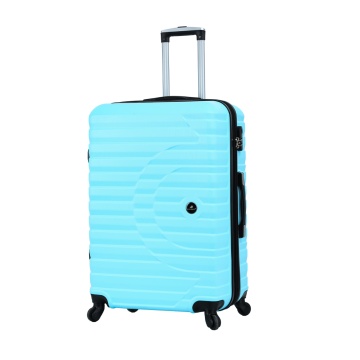 Troler Mare Extensibil 76x49x31 cm Madisson, ABS, Cifru, 4 Roți, SW43303, Albastru Deschis