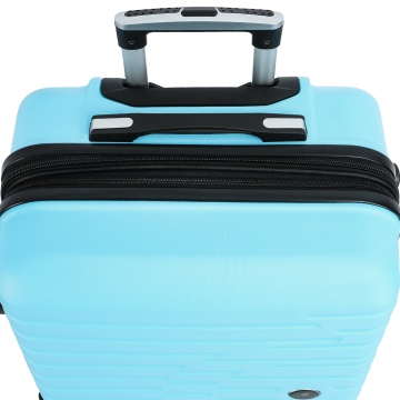 Troler Mare Extensibil 76x49x31 cm Madisson, ABS, Cifru, 4 Roți, SW43303, Albastru Deschis - Img 11