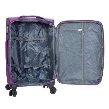 Troler Mare Extensibil 78x46x34 cm Diplomat, Poliester, Cifru, ZC208, Mov - Img 2