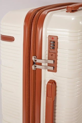 Troler Mare Extensibil Benzi 75x46x29 cm, Polipropilenă, Cifru, BZ 5900, Auriu - Img 7