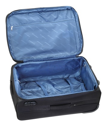 Troler mare extensibil Diplomat ZC 6020, 2 roti, poliester, 77 cm, negru - Img 2