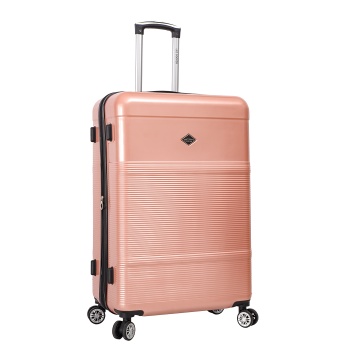 Troler mare extensibil Lee Cooper LC32203, policarbonat, 4 roti duble, cifru, 77 cm, rose - Img 18