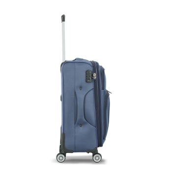 Troler mare extensibil Madisson, 76x46x28/33 cm, poliester, bagaj de cală, 4 roți duble, cifru, SW55104, bleumarin - Img 22