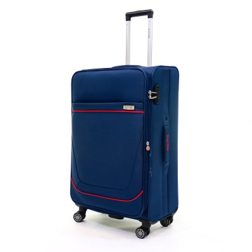 Troler Mare Extensibil Poliester 4 Roti Duble Ella Icon Petra Textil 2602 - 79 cm Bleumarin