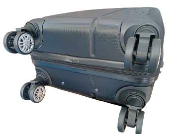 Troler mare Lee Cooper Brighton, ABS, 4 roti duble, cifru, 77 cm, mov - Img 5