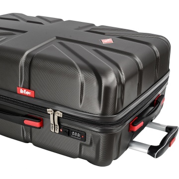 Troler Mare Lee Cooper London, ABS, 4 Roti Duble, Cifru, 76 cm, Antracit - Img 14