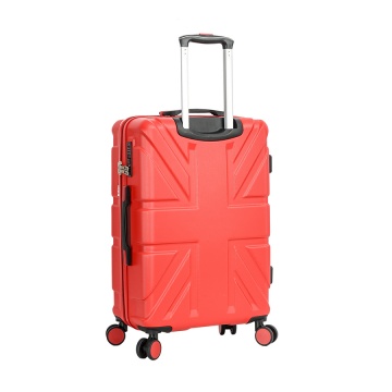 Troler Mare Lee Cooper London, ABS, 4 Roti Duble, Cifru, 76 cm, Argintiu - Img 8