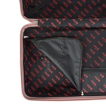 Troler Mare Lee Cooper London, ABS, 4 Roti Duble, Cifru, 76 cm, Rose - Img 5