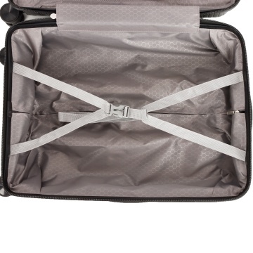 Troler mare Madisson SW42103, polipropilena, cifru, 4 roti duble, 77 cm, negru - Img 5