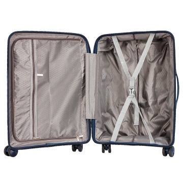 Troler mare Madisson SW42103, polipropilena, cifru, 4 roti duble, 77 cm, bleumarin - Img 2