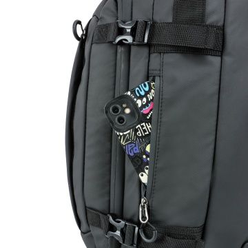 Troler mare Snowball SW42503, 72x40x30 cm, bagaj de cala, 78L, 2 roti, poliester impermeabil, negru - Img 10