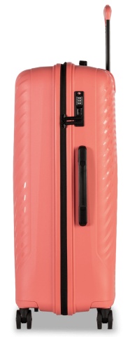 Troler Mare Worldpack MAUI, F10520, 75 cm, Polipropilenă, Cifru TSA, 4 Roți Duble 360°, Coral - Img 7
