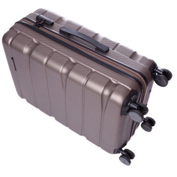 Troler Mediu ABS 4 Roti Ella Icon Brick 1193-66 cm Maro - Img 3