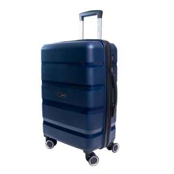 Troler mediu Aventor AV102, bagaj de cala, 62.5x40.5x25 cm, polipropilena, cifru TSA, 4 roti duble 360°, bleumarin - Img 8