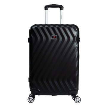 Troler mediu Aventor AV104, 67x43x25 cm, bagaj de cala, 100%ABS, cifru, 4 roti duble 360°, negru
