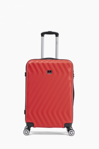 Troler mediu Aventor AV104, 67x43x25 cm, bagaj de cala, 100%ABS, cifru, 4 roti duble 360°, rosu - Img 20