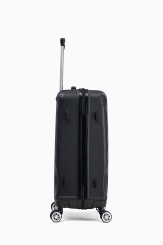 Troler mediu Aventor AV104, 67x43x25 cm, bagaj de cala, 100%ABS, cifru, 4 roti duble 360°, negru - Img 12