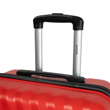 Troler mediu Aventor AV104 67x43x25 cm rosu, bagaj de cală, mâner telescopic, material carcasă ABS